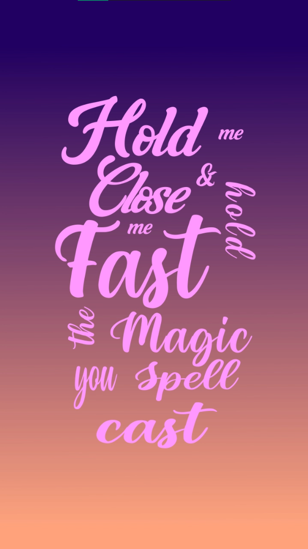 final design for the text screen, lyric video La Vie En Rose, design by Yara Prins